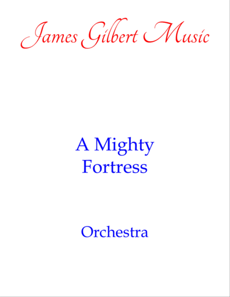 A Mighty Fortress Full Orchestra scores gallery preview page 1