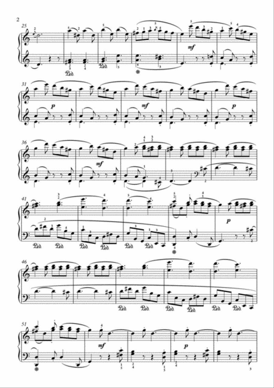 Scarlatti-Sonata in C-Major L.218 K.398(piano) Scarlatti-Sonata in C-Major L.218 K.398(piano) Piano Solo scores gallery preview page 3
