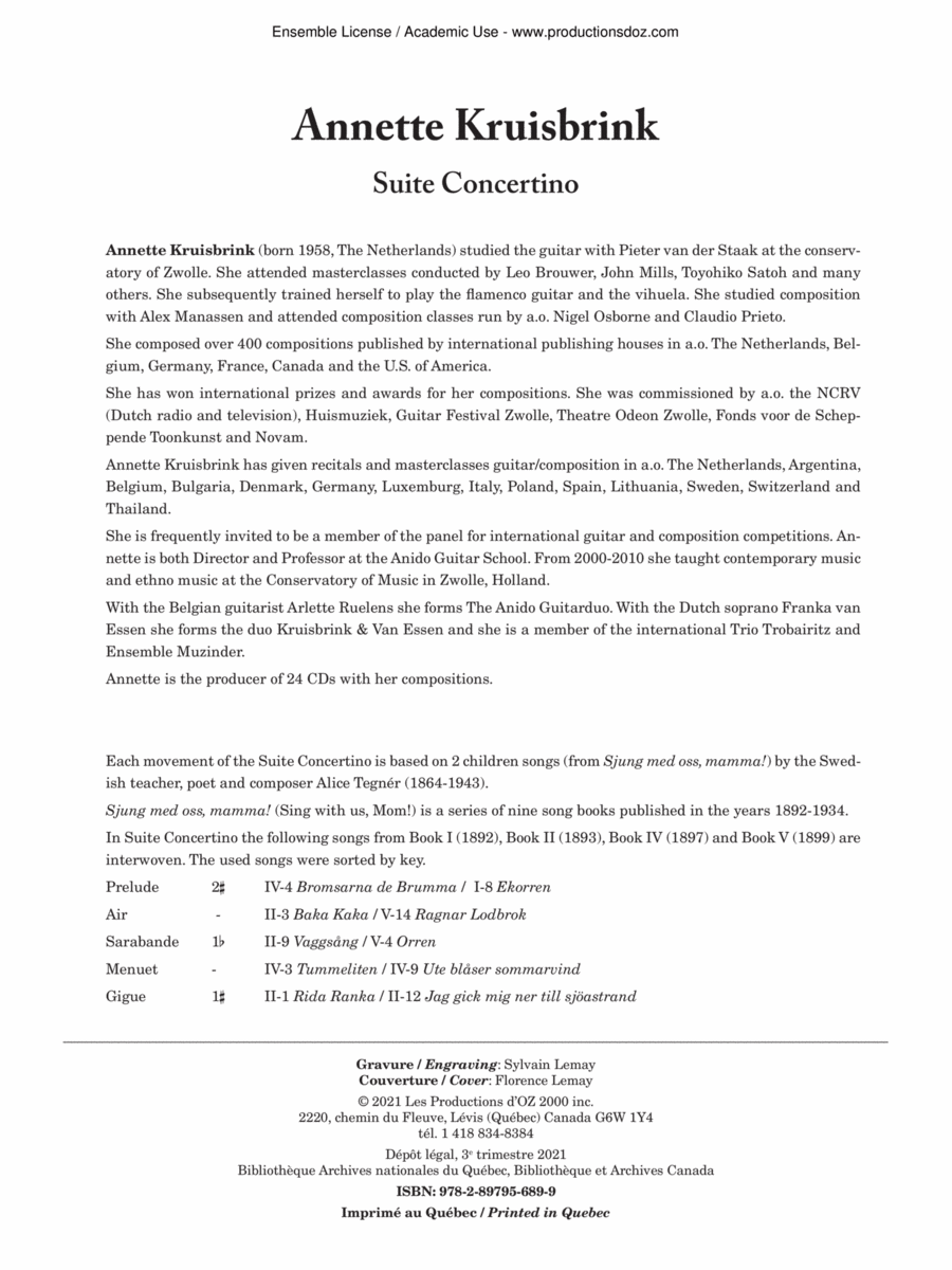 Suite Concertino Suite Concertino Guitar Ensemble scores gallery preview page 1