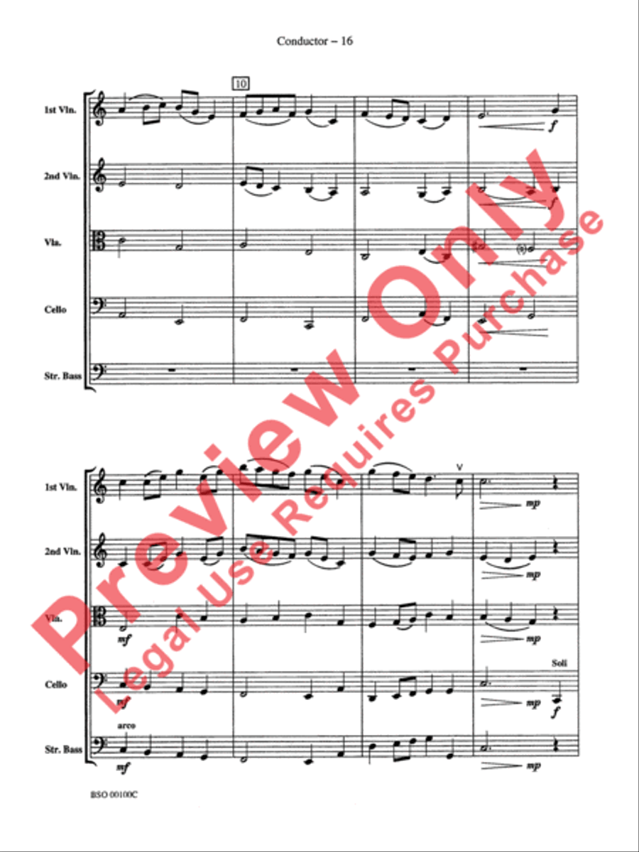 Knightsbridge Suite String Orchestra scores gallery preview page 18