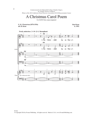 Book cover for A Christmas Carol Poem