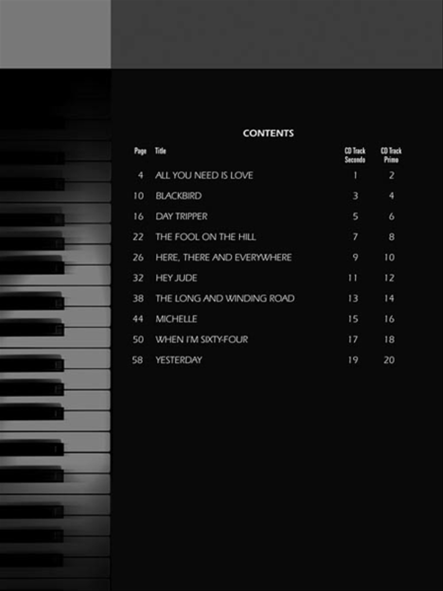Lennon & McCartney Hits Lennon & McCartney Hits 1 Piano, 4-Hands scores gallery preview page 2