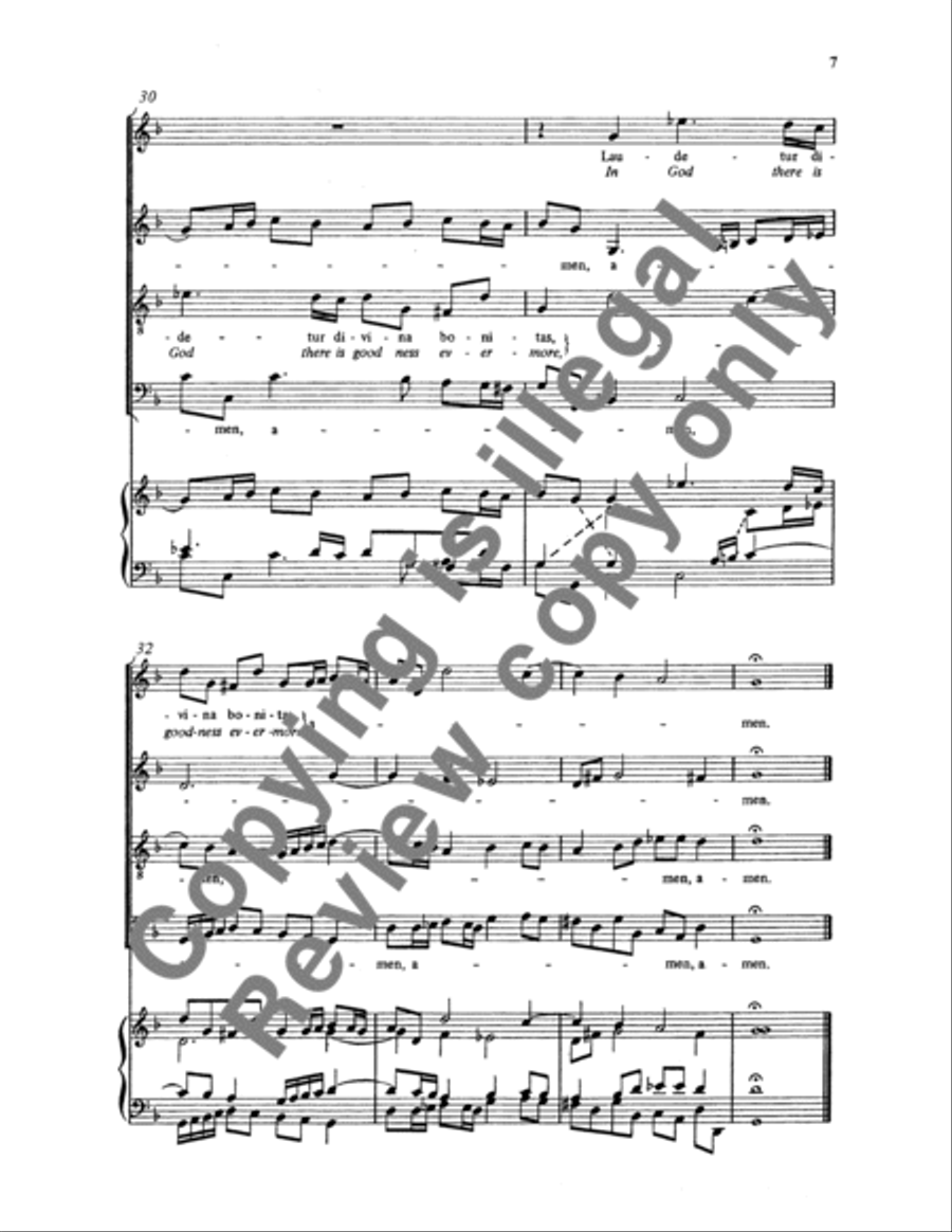 Sanctum Domini Dei nomen est (Lord God, we praise thy holy name) 4-Part scores gallery preview page 13