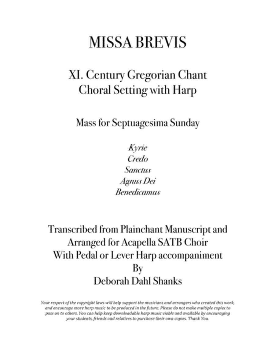 Missa Brevis with Harp