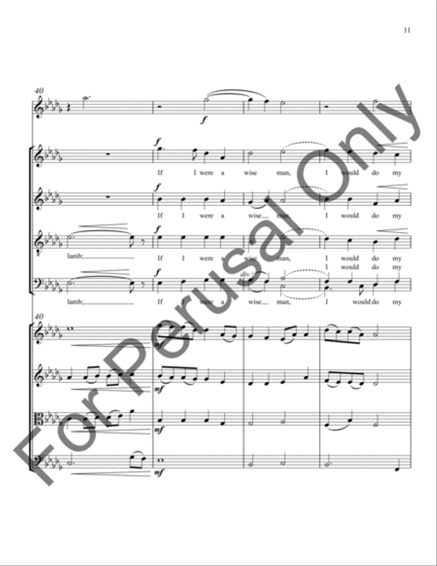 In the Bleak Midwinter (String Ensemble Score/Parts) Choir scores gallery preview page 12