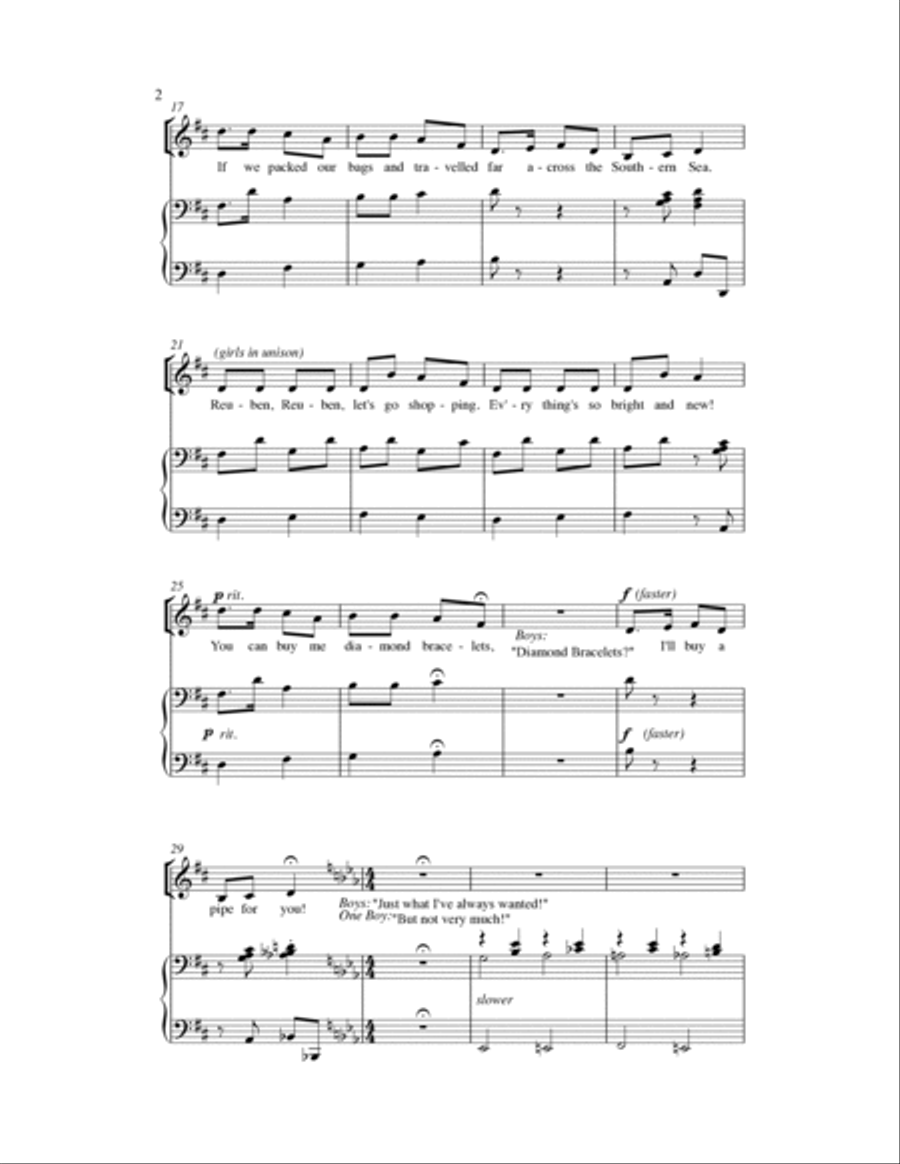 Reuben And Rachel At Christmas Time 4-Part scores gallery preview page 3