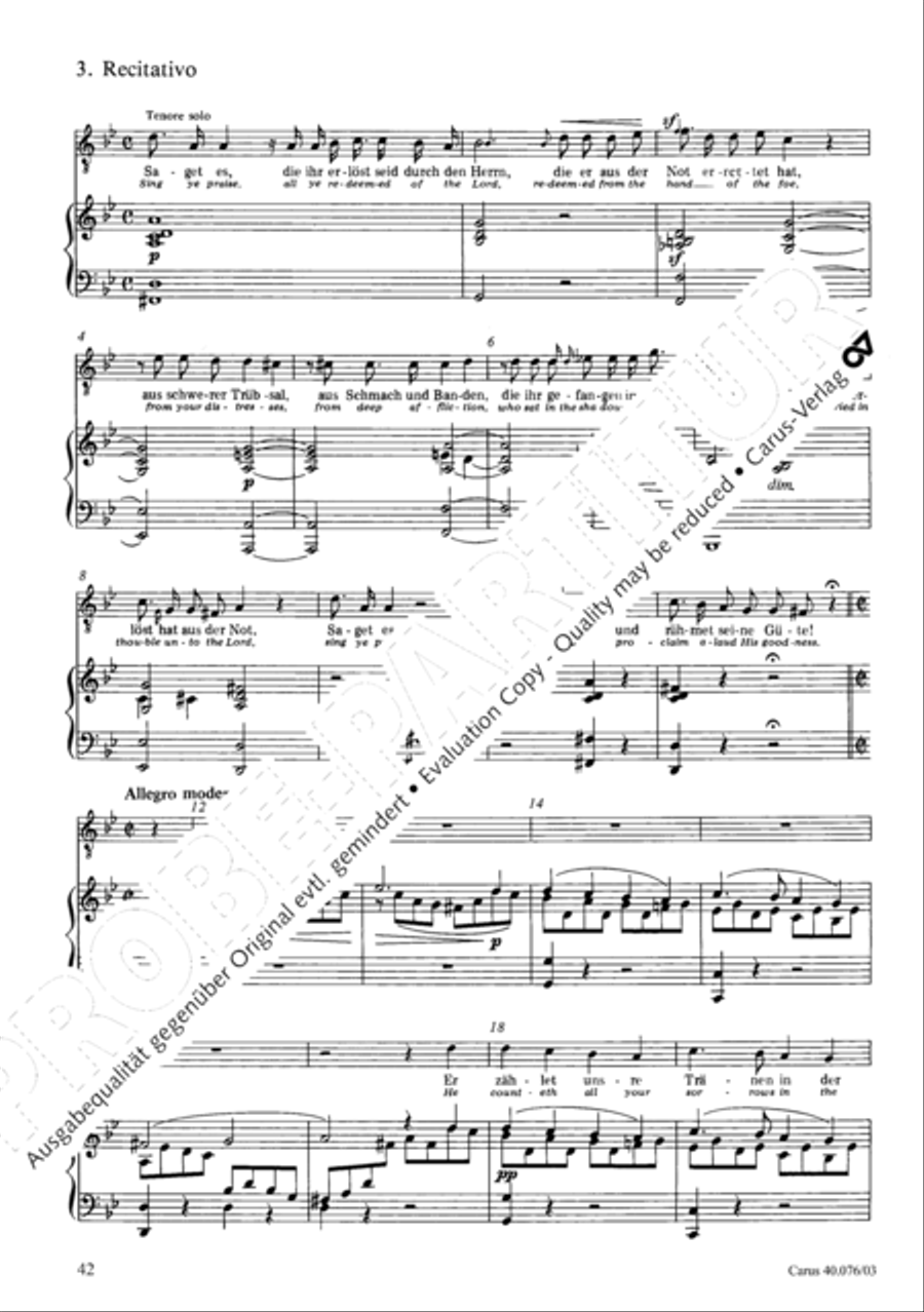 Hymn of Praise, MWV A 18 SSAATB scores gallery preview page 43