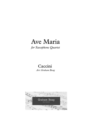 Ave Maria by Caccini for Sax Quartet