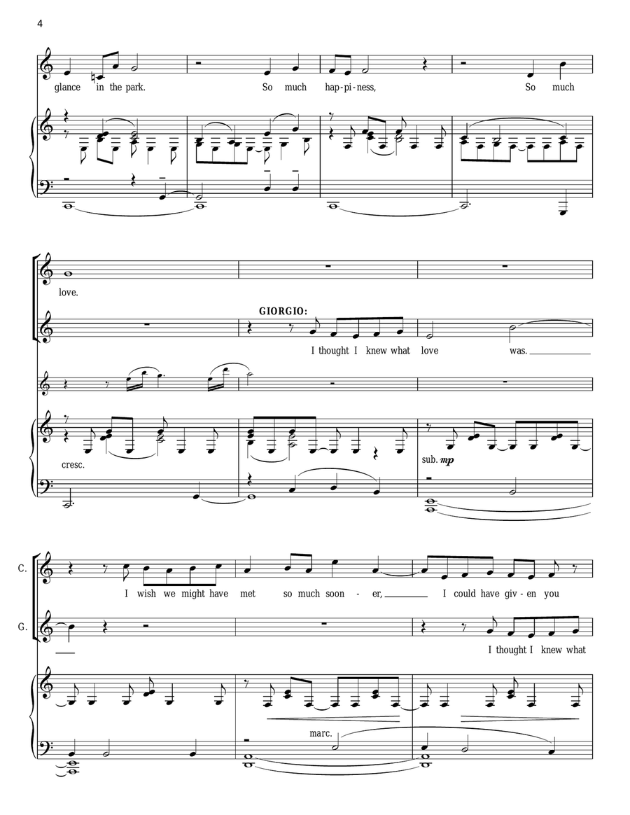 Happiness Piano, Vocal scores gallery preview page 4