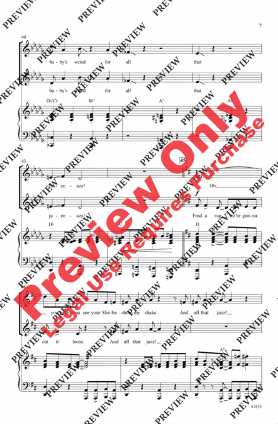 And All That Jazz Women's Choir scores gallery preview page 7