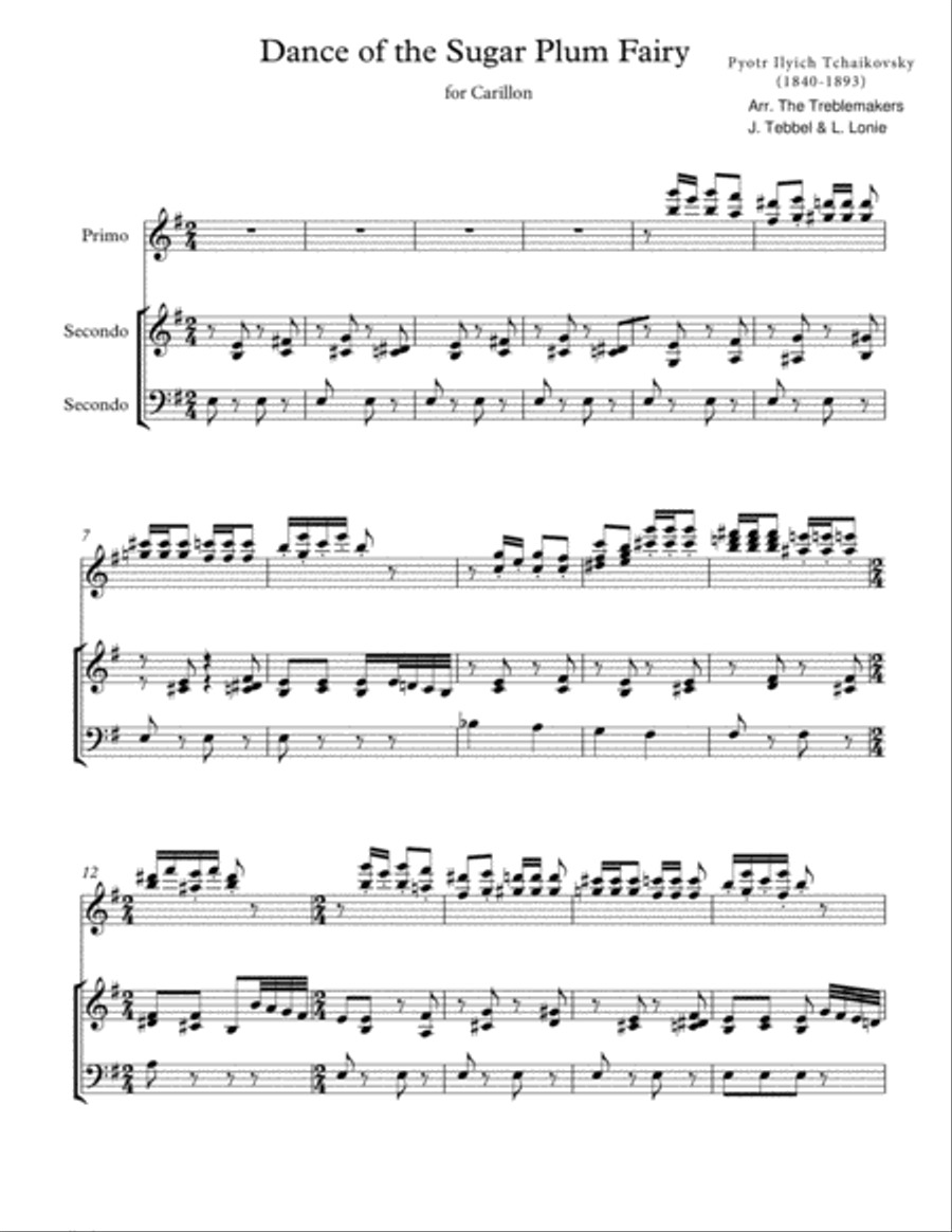 Nutcracker - Dance Of The Sugar Plum Fairy Set of Parts scores gallery preview page 1