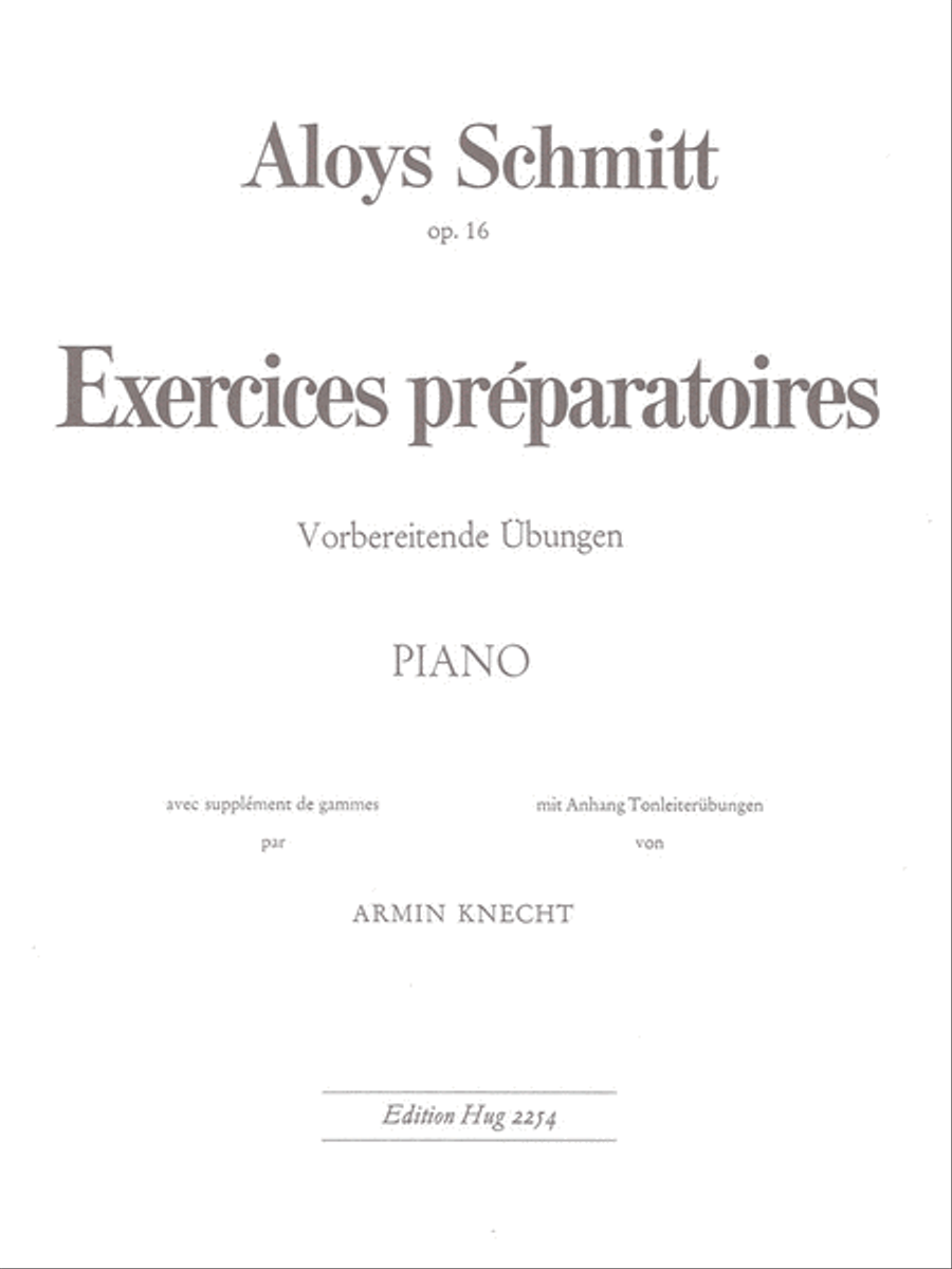 Exercices preparatoire Piano Solo scores gallery preview page 1