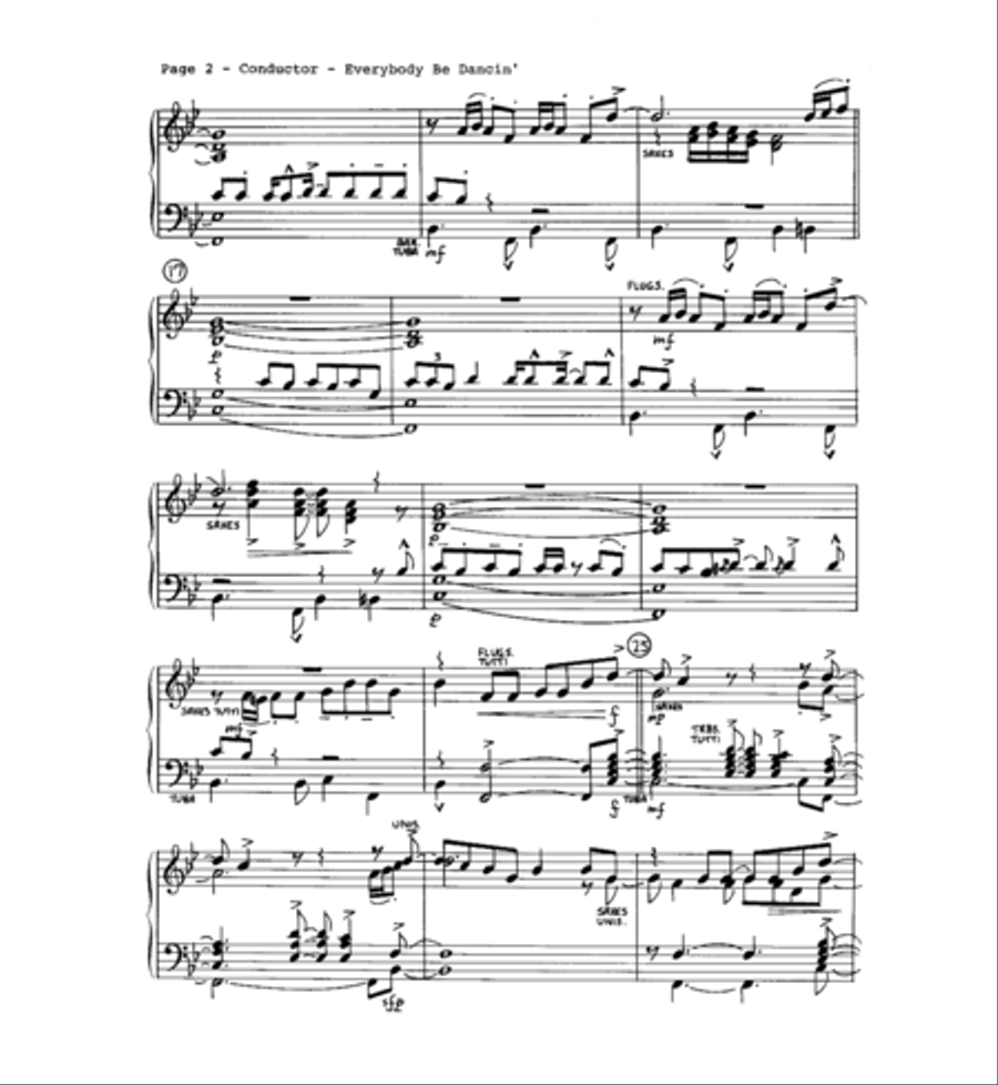 Everybody Be Dancin' Jazz Ensemble scores gallery preview page 3