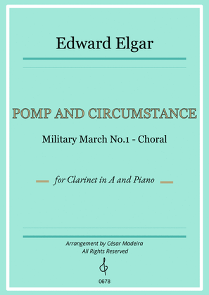 Book cover for Pomp and Circumstance No.1 - Clarinet in A and Piano (Full Score)