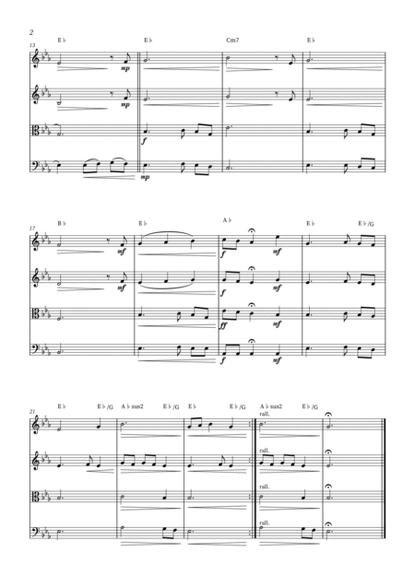 Jesus Paid It All - String Quartet (+Chords) image number null