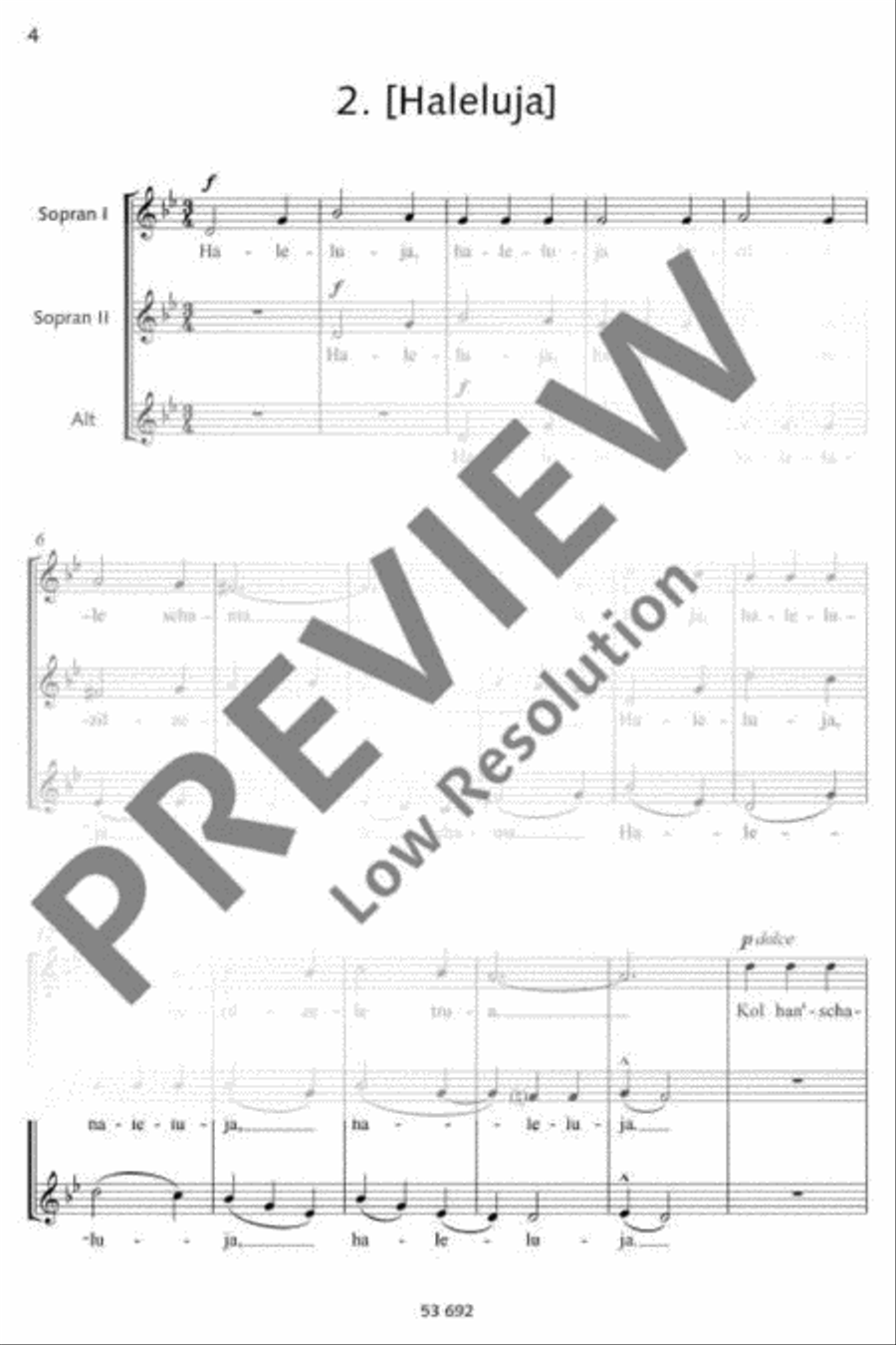 Three Hebrew pieces for boys' choir SSA scores gallery preview page 5