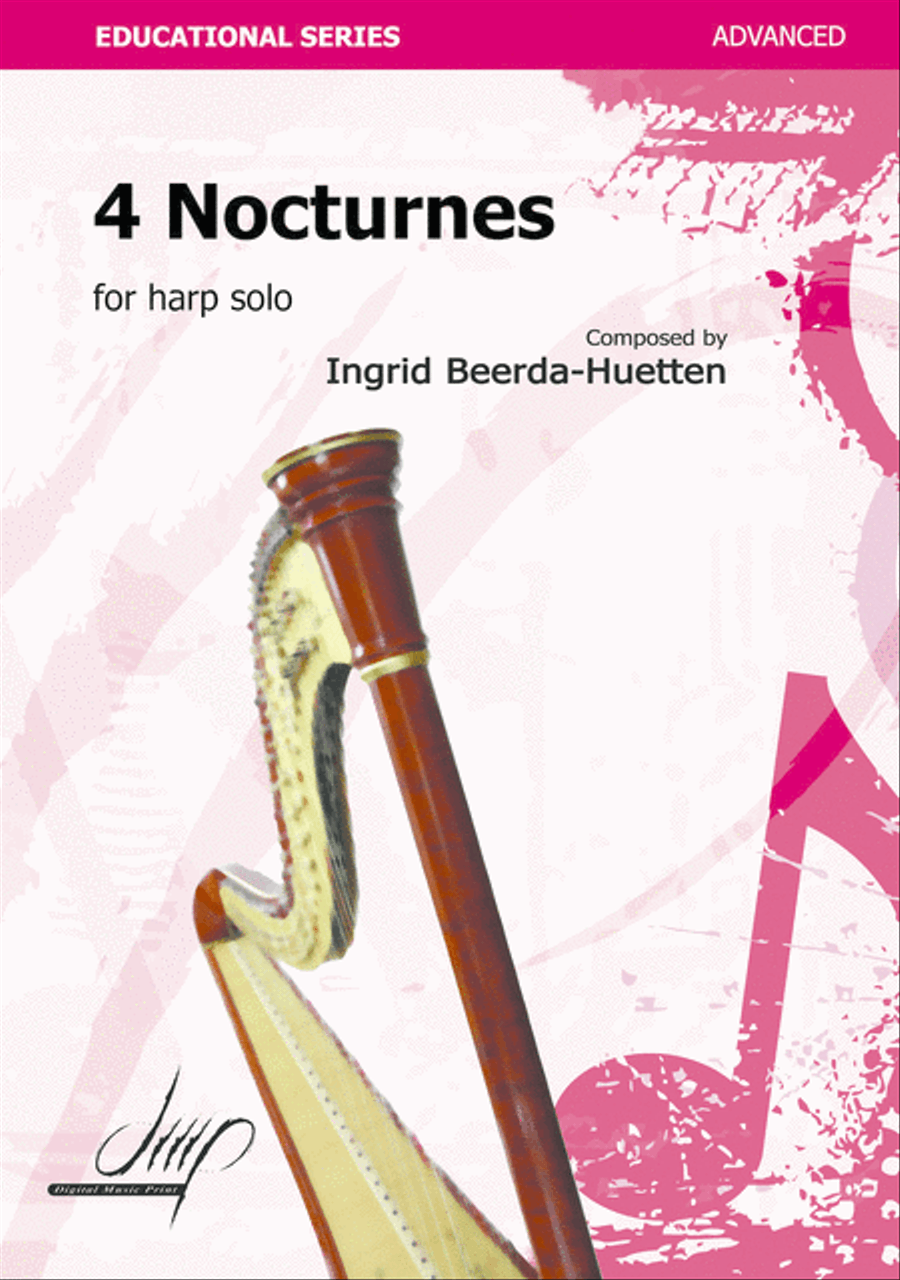 4 Nocturnes Harp scores gallery preview page 1