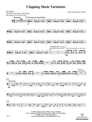 Clapping Music Variations: 2nd Percussion