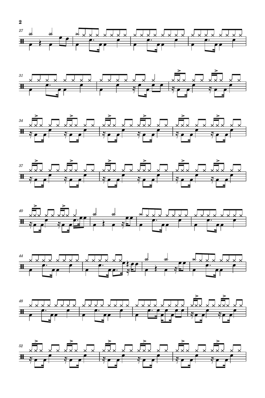 How Do You Sleep How Do You Sleep Drum Set scores gallery preview page 2