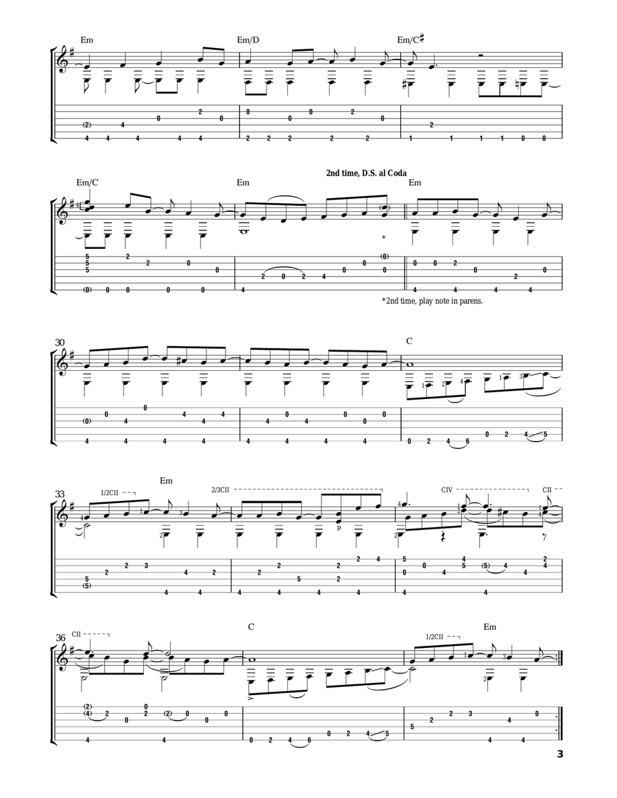 Eleanor Rigby Eleanor Rigby Acoustic Guitar scores gallery preview page 3