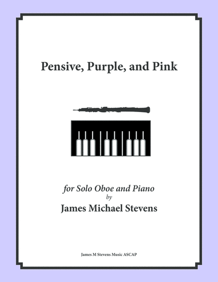 Pensive, Purple, and Pink - Oboe & Piano image number null