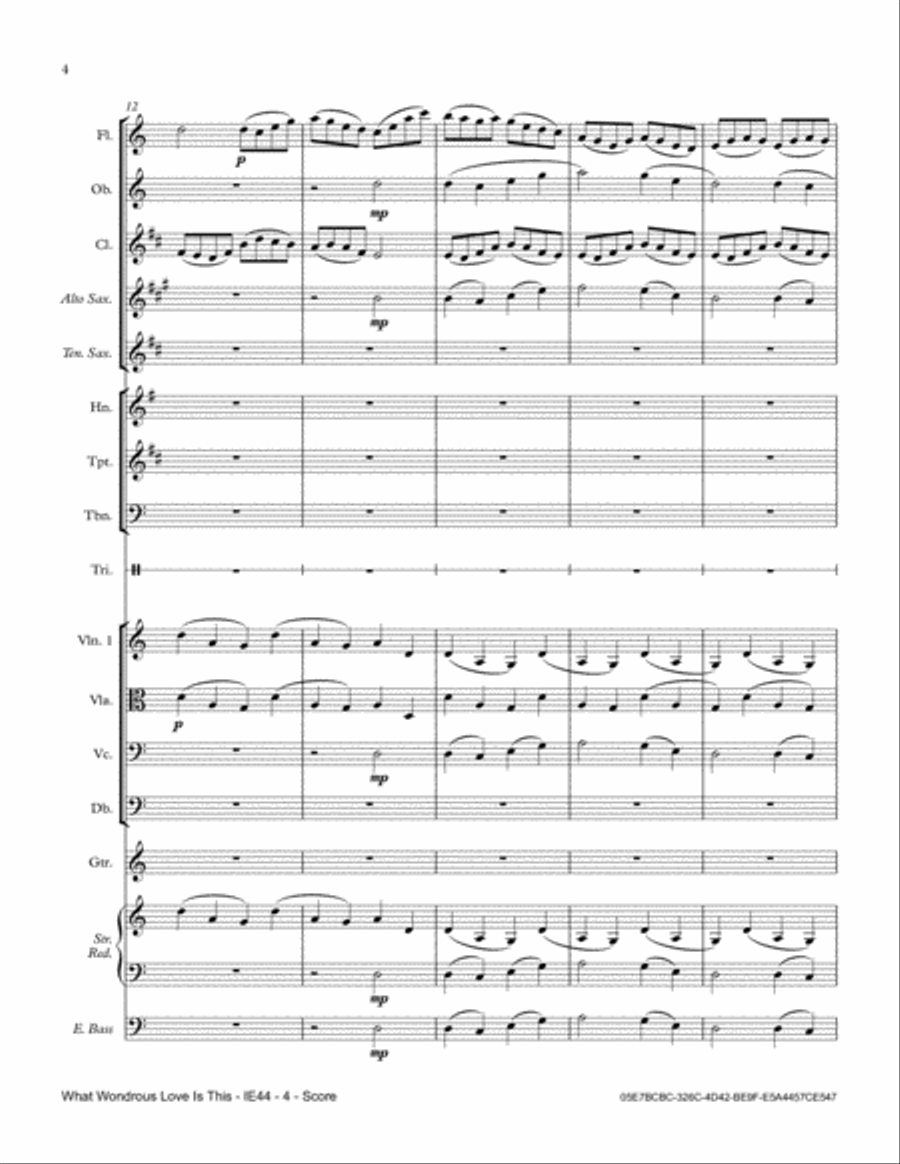 What Wondrous Love Is This Full Orchestra scores gallery preview page 4