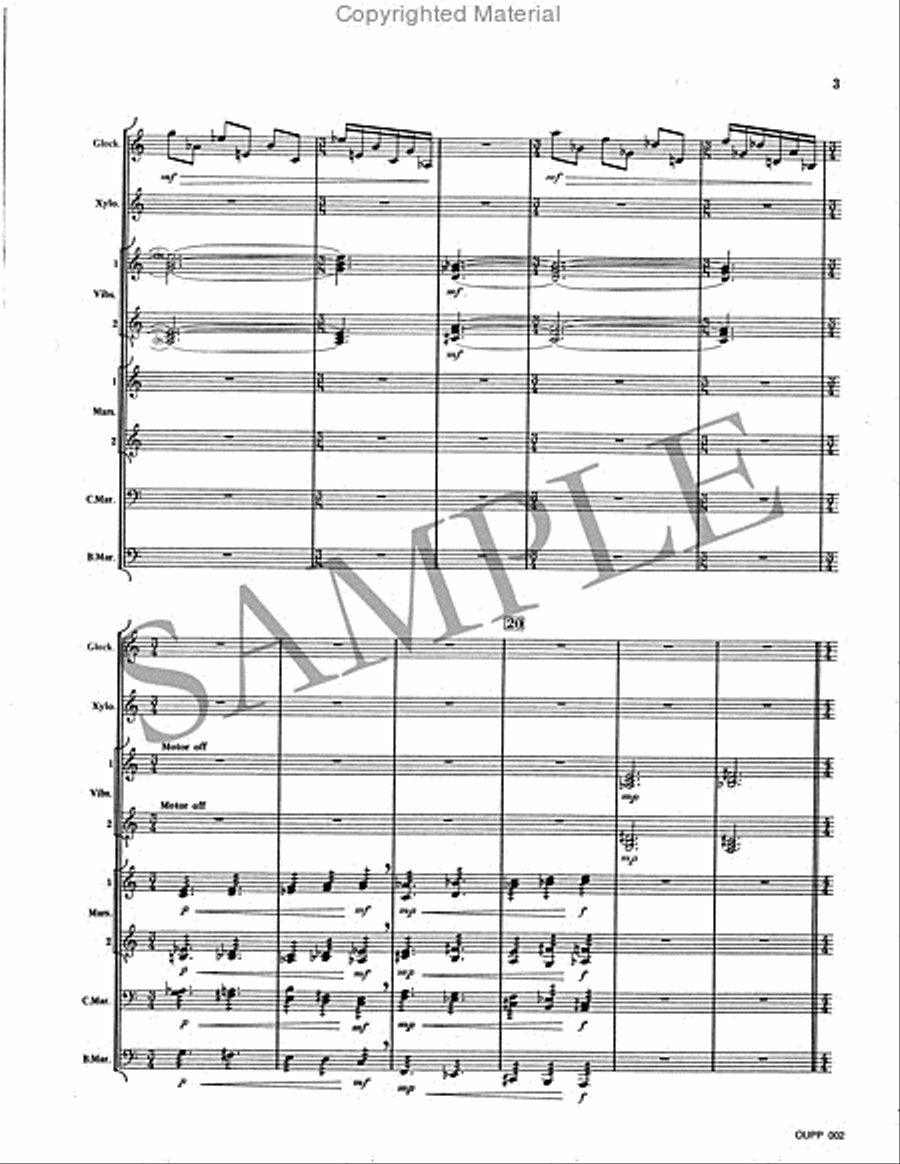 Two Movements for Mallets II Percussion Ensemble scores gallery preview page 3