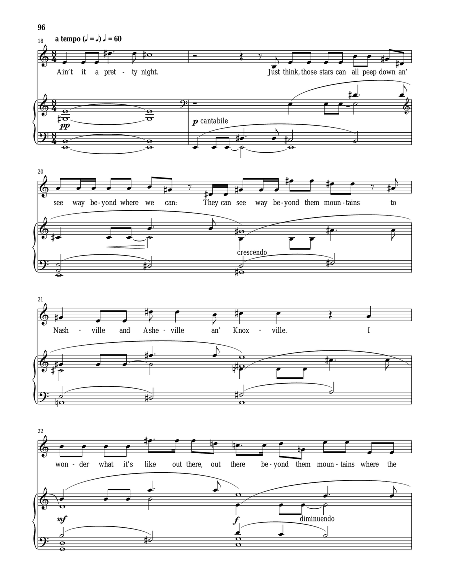 Ain't It A Pretty Night! Soprano Voice scores gallery preview page 3