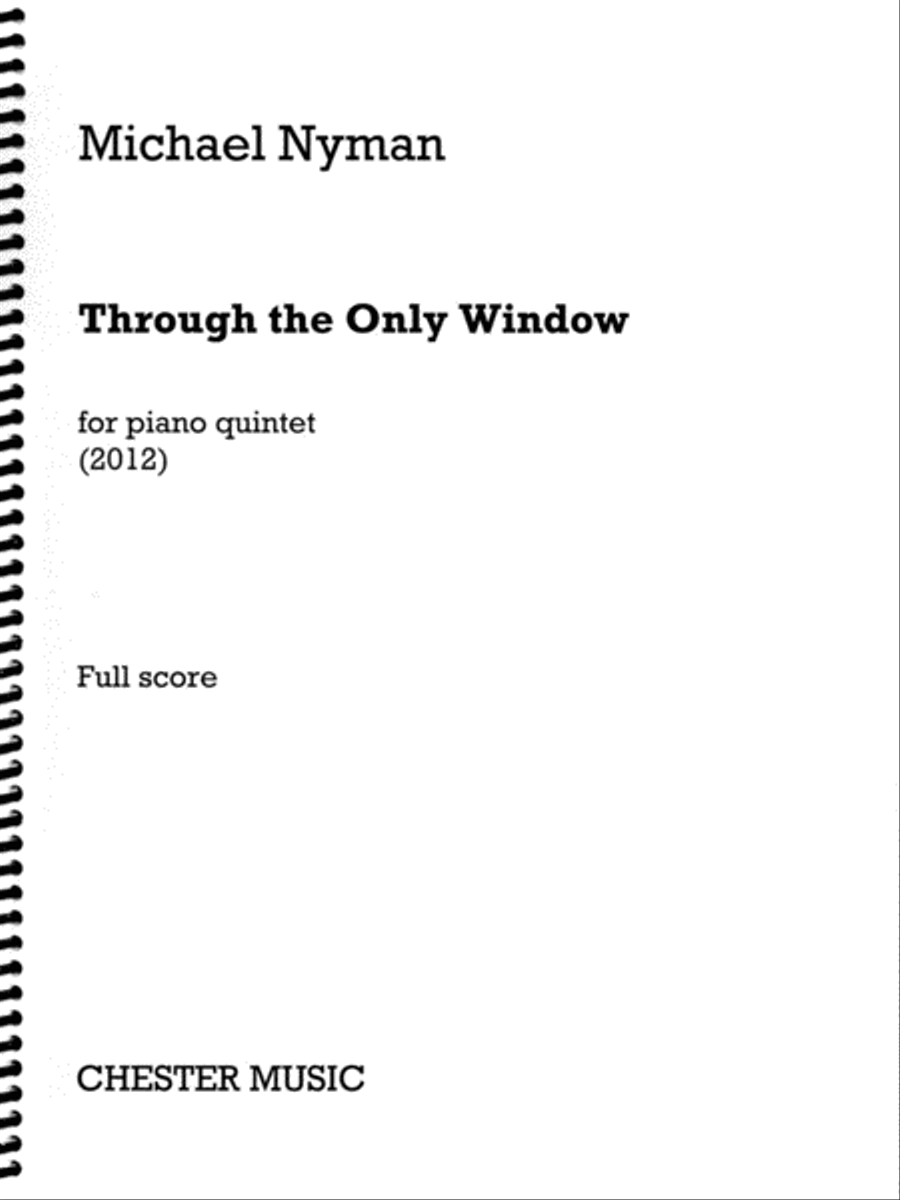 Through the Only Window Piano Quintet scores gallery preview page 1