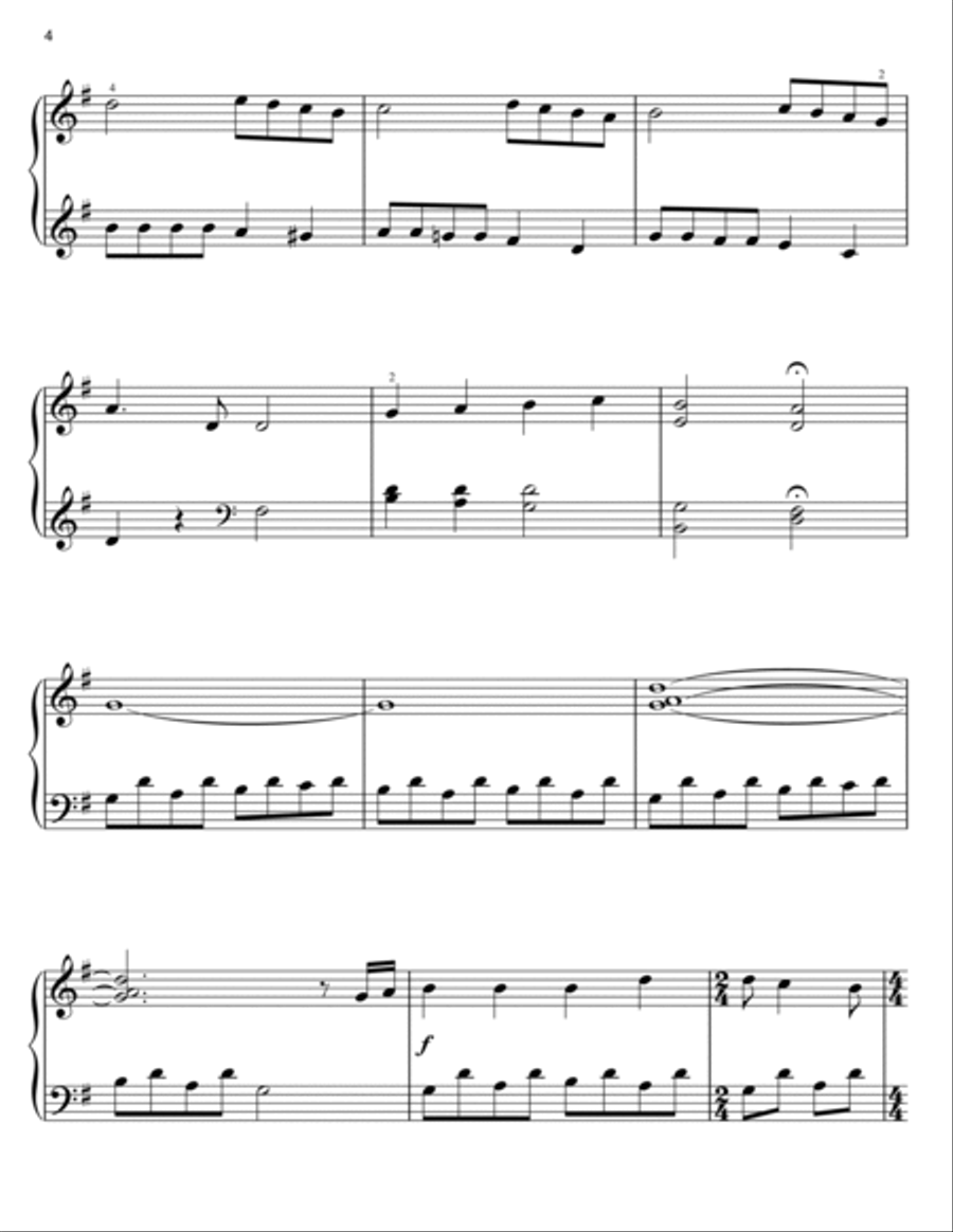 Angels We Have Heard On High Easy Piano scores gallery preview page 4