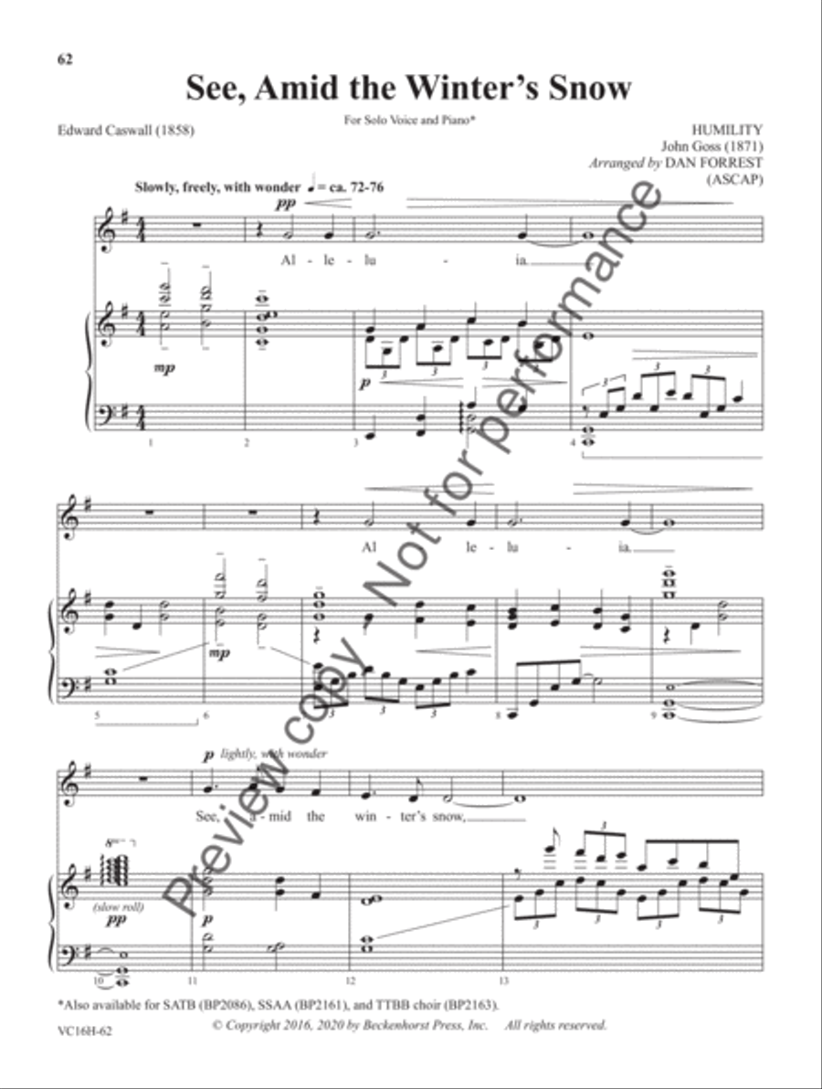 Songs for the Journey - High Voice High Voice scores gallery preview page 21