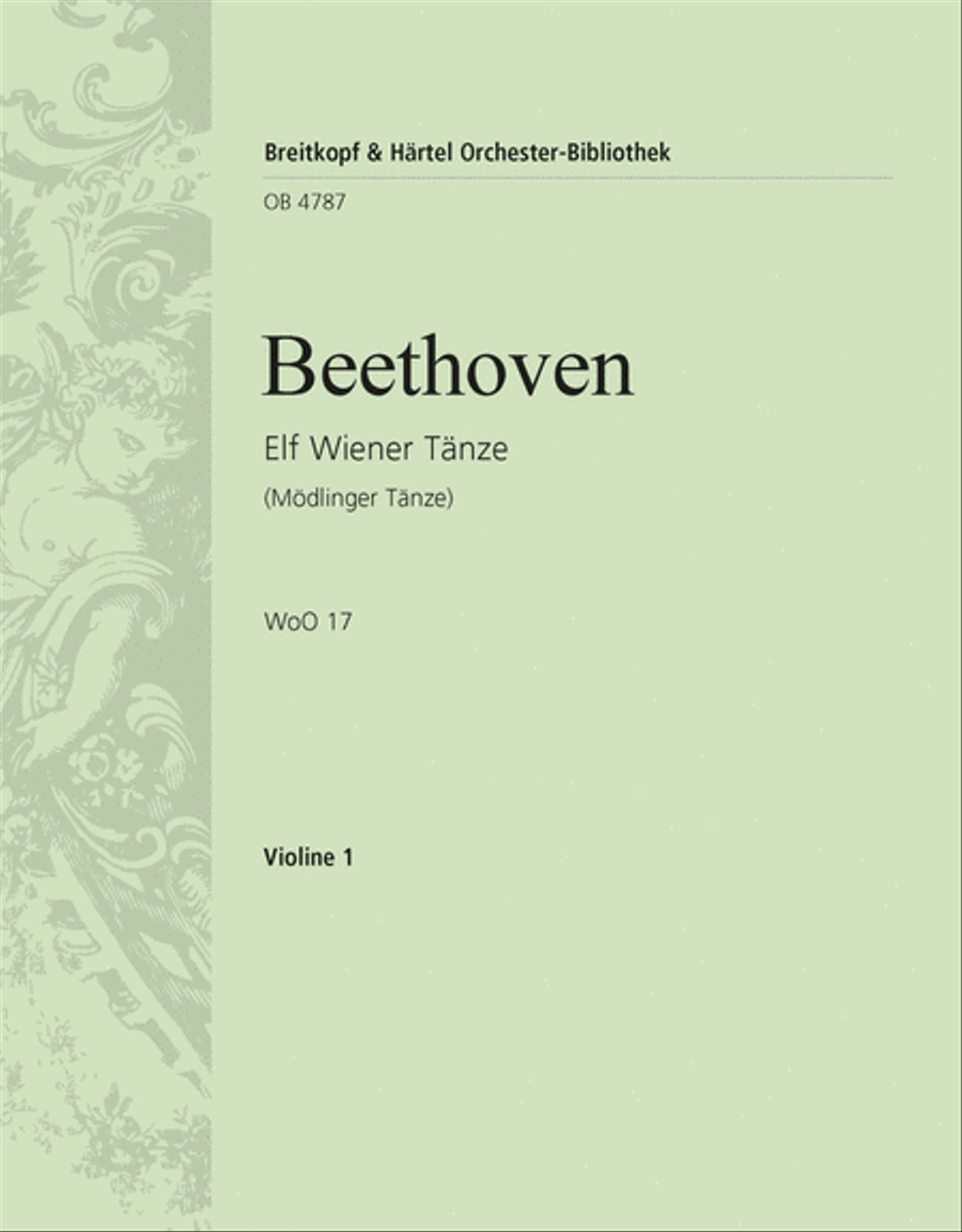 11 Viennese Dances WoO 17 Orchestra scores gallery preview page 1