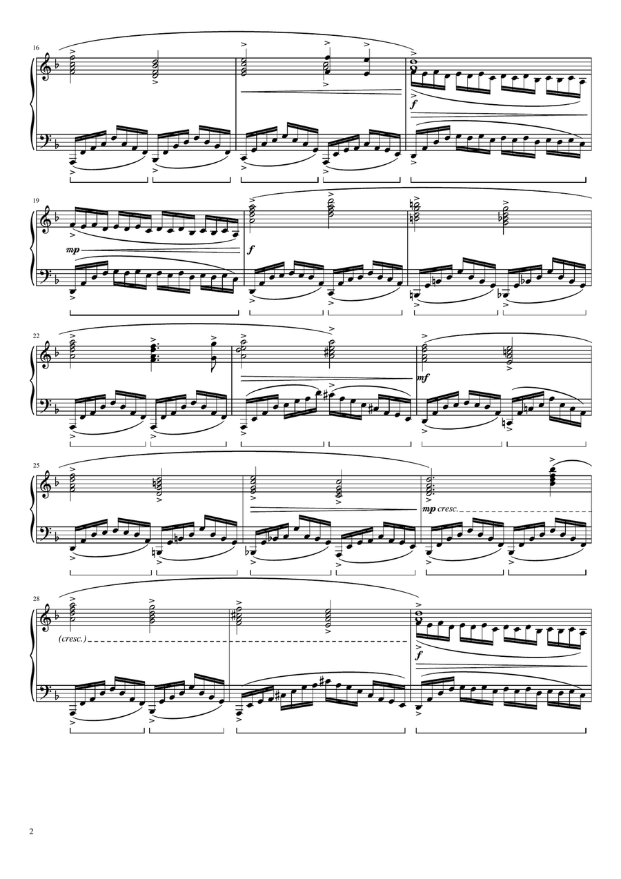 Dies Irae Piano Solo scores gallery preview page 2