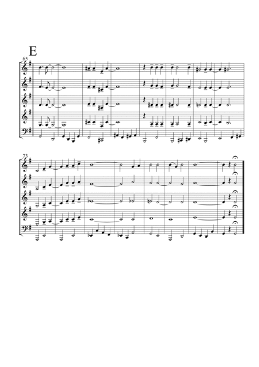 Mr. Sandman Brass Quartet scores gallery preview page 5