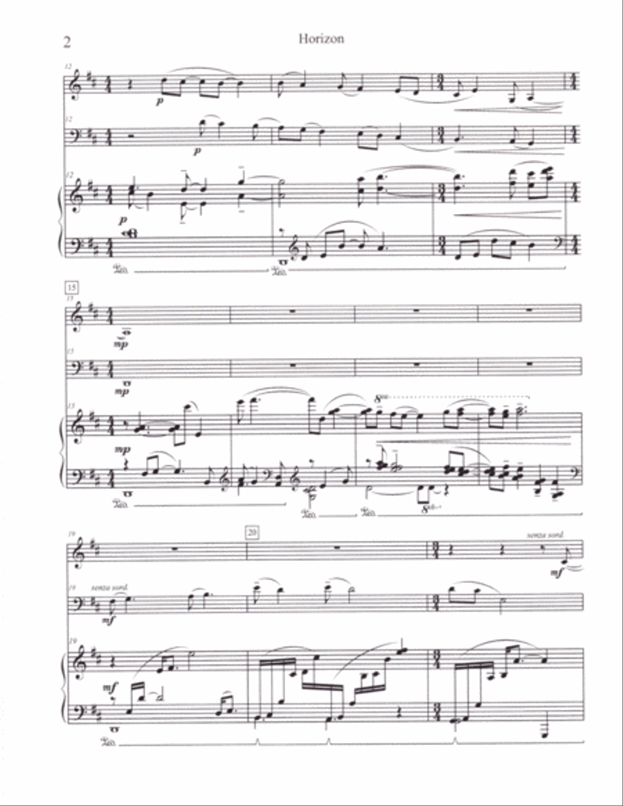 Horizon Horizon Piano Trio scores gallery preview page 3