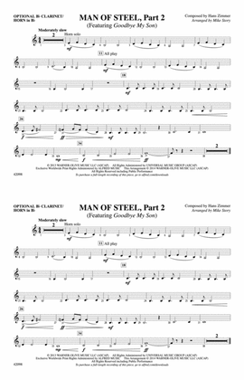 Man of Steel, Part 2: Optional Bb Clarinet/Horn in Bb