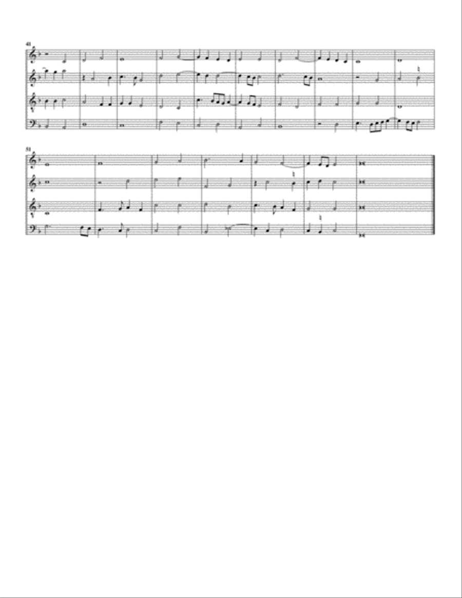 13. Fortuna, Bruder Conrat (arrangement for 4 recorders) Recorder scores gallery preview page 2