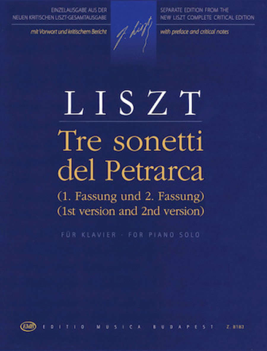 Franz Liszt : Tre Sonetti di Petrarca from Annees de pelerinage