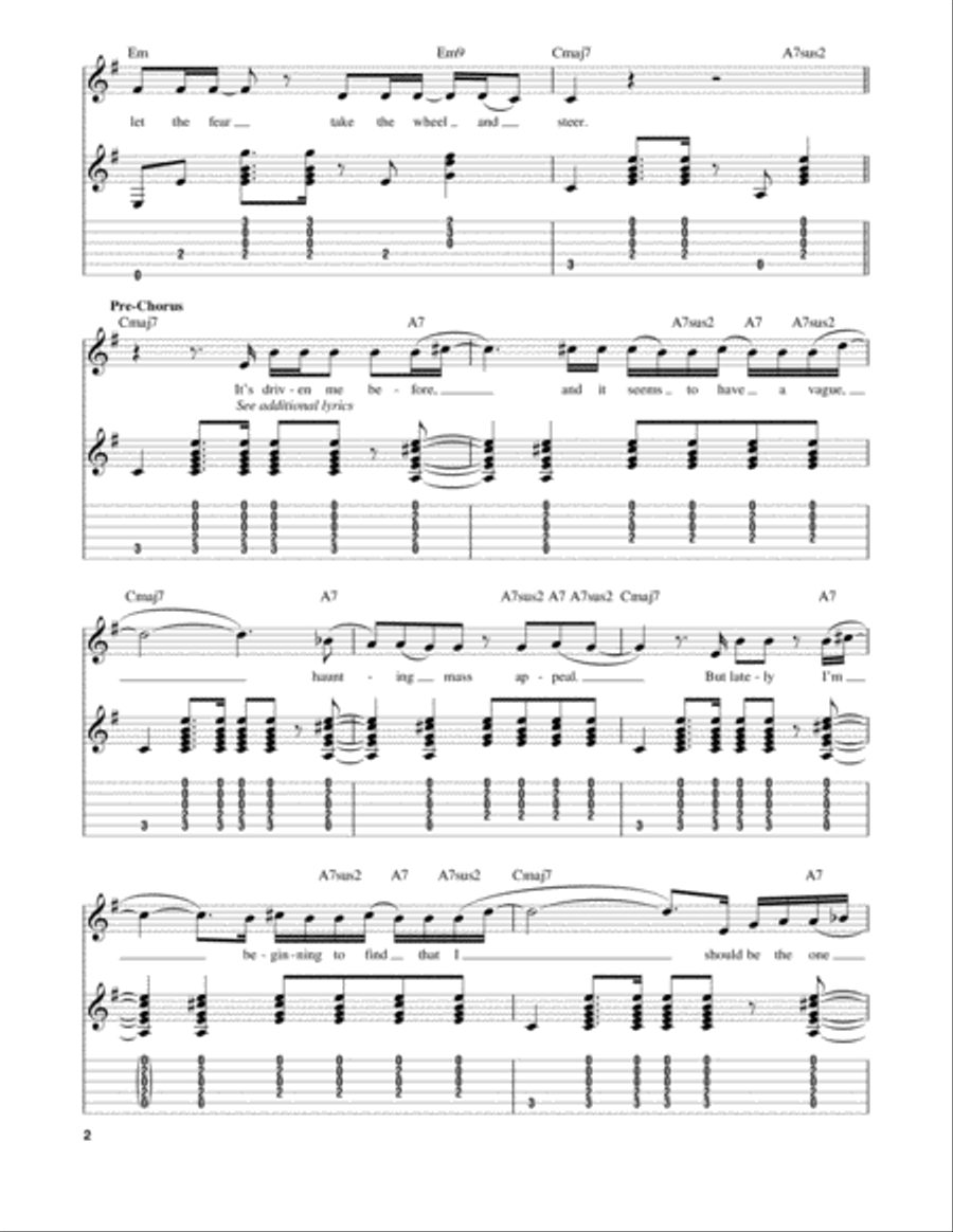 Drive Drive Acoustic Guitar scores gallery preview page 2