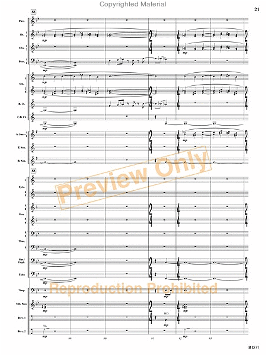Evocatio Evocatio Concert Band scores gallery preview page 22