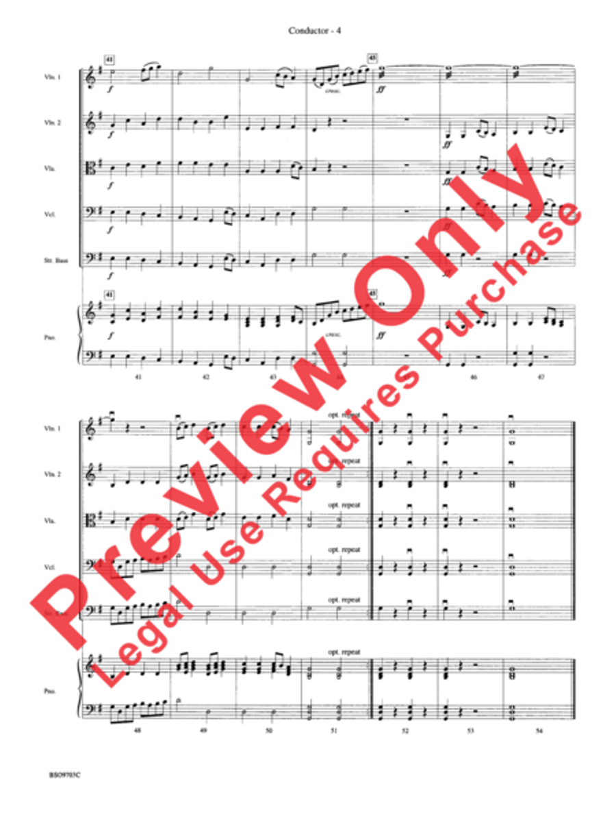Pomp and Circumstance Pomp and Circumstance String Orchestra scores gallery preview page 6