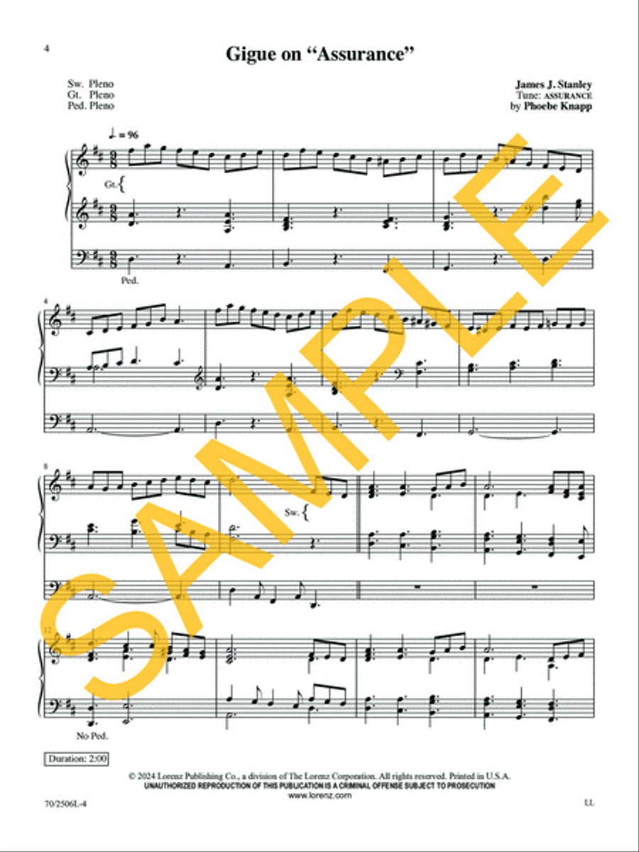 My Faith Looks Up to Thee Organ Solo scores gallery preview page 5