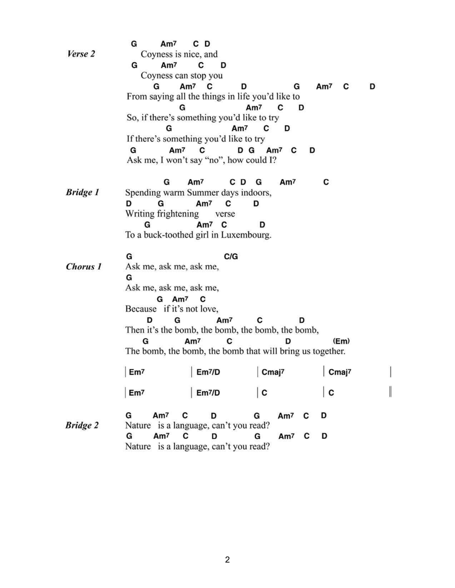 Ask Easy Guitar scores gallery preview page 2