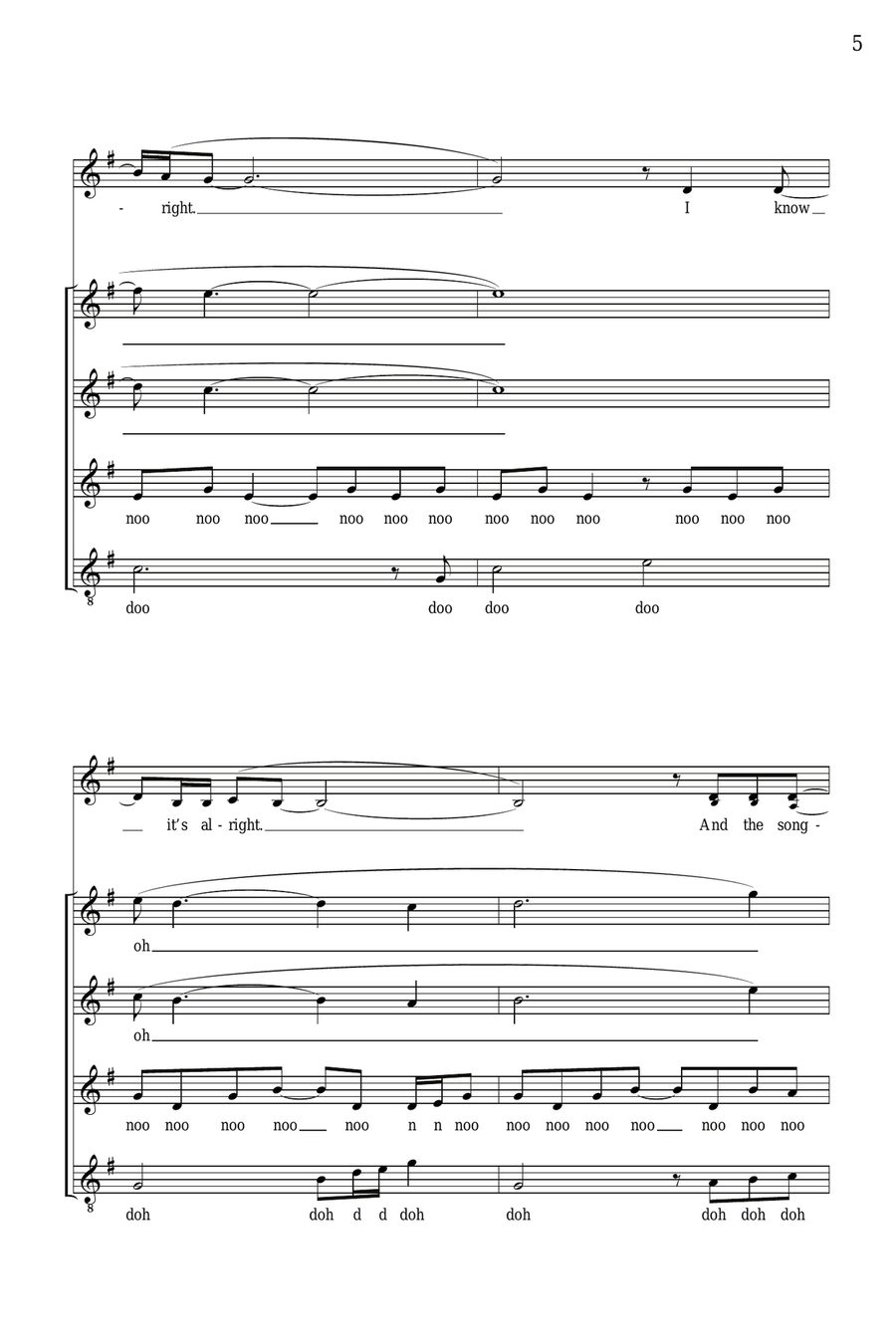 Songbird SSA scores gallery preview page 4