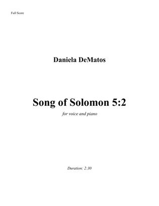 Song of Solomon 5:2
