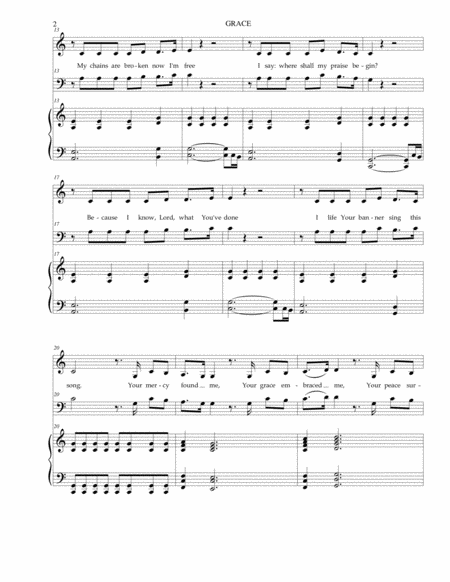 Grace (SATB with Piano) image number null