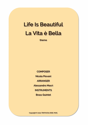 Book cover for Life Is Beautiful "La Vita E Bella"