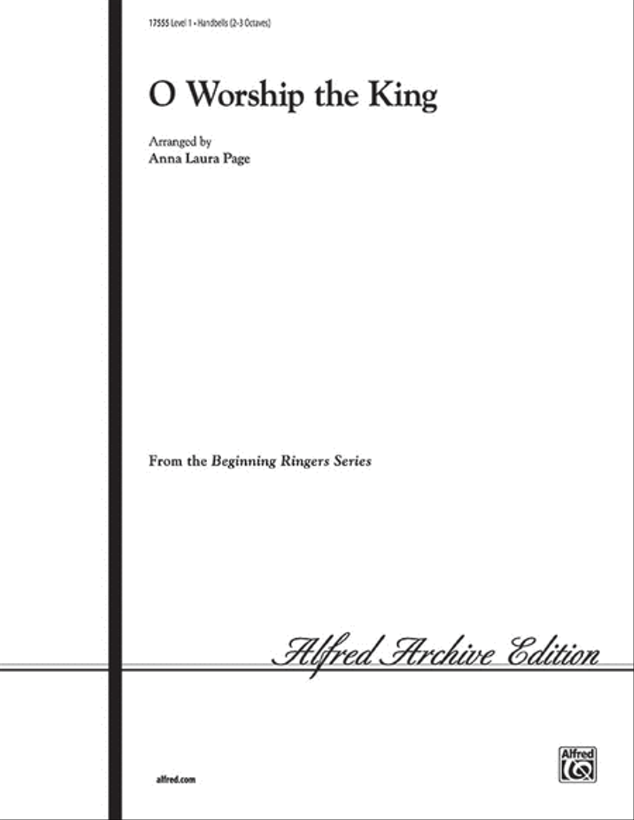 O Worship the King by Anna Laura Page Handbell Choir - Sheet Music
