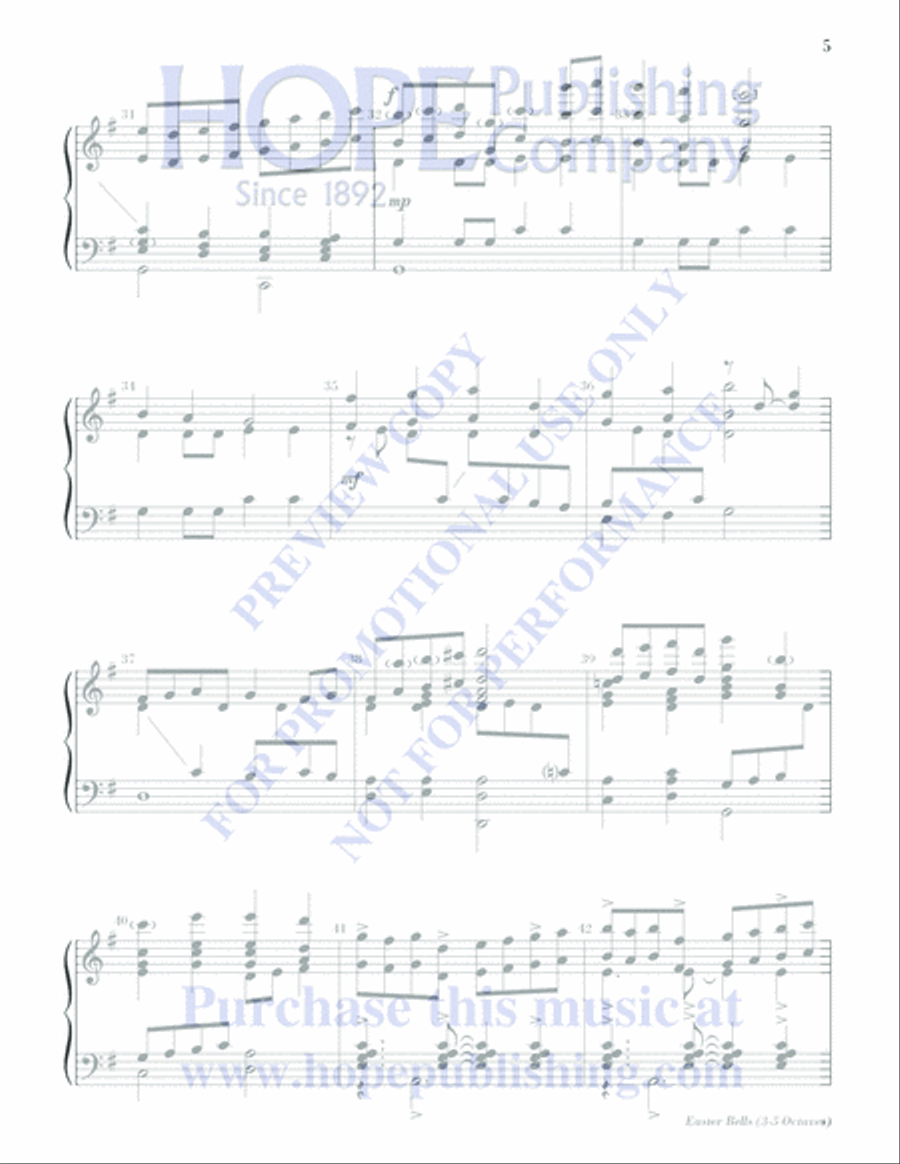 Easter Bells 5-Octaves scores gallery preview page 5