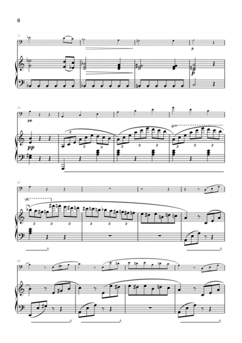 Beethoven • Für Elise / Pour Elise • trombone & piano sheet music image number null